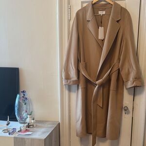 Reiss Tan Belted Trench Coat